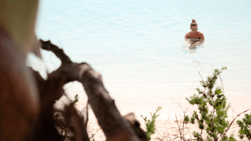 Swimming at Bikini Beach