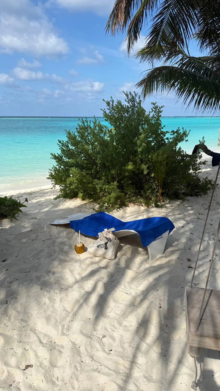 Sun lounger on Bikini Beach