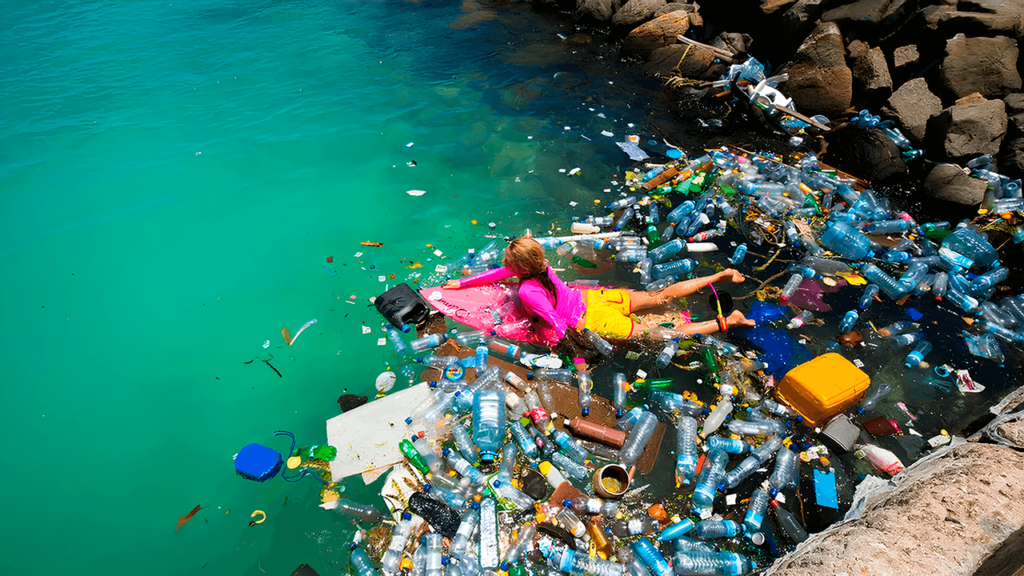 Basura en la playa