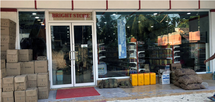 Bright Shop storefront on Thoddoo